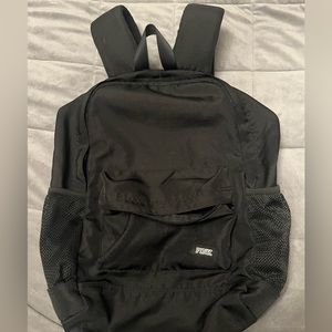 PINK Black Backpack